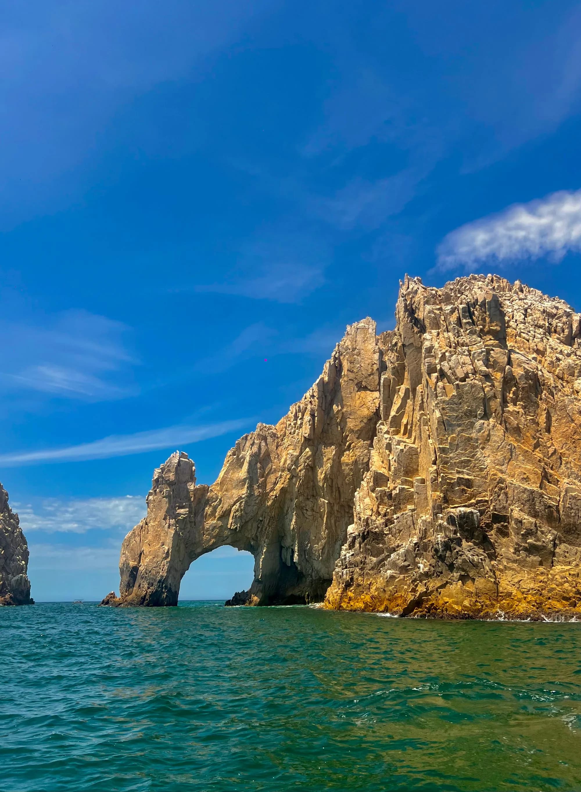 The rock arch of Cabo San Lucas rising from the sea